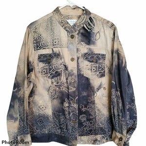 CJ Banks Plus Size 1X Woman's Tie Dye Jacket